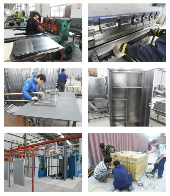 安い新しい6ドアジムの金属のロッカー/euloongで行われたオフィス家具中国仕入れ・メーカー・工場