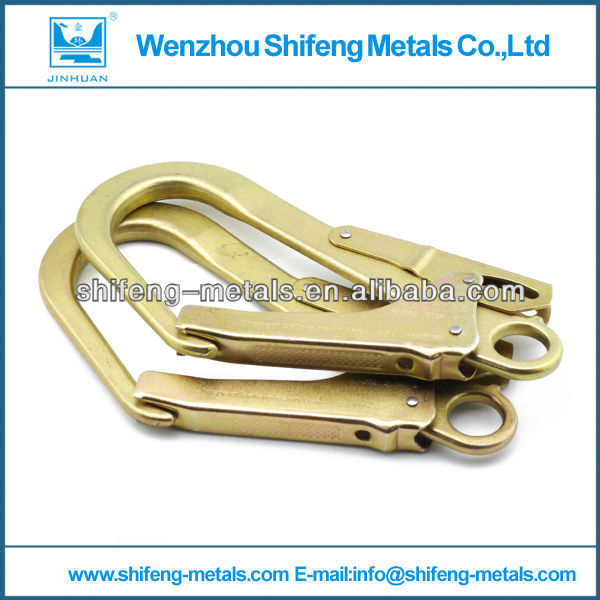 Safety Double Latch Forged Snap Hook,Safety Harness Connector - Wenzhou  Shifeng Metals Co.,Ltd