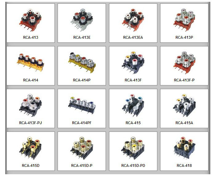 (rca- 207f) 高品質rcaコネクタrohsの証明のためのオーディオ・ビデオ仕入れ・メーカー・工場