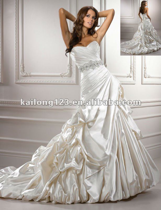 Wedding dress caught on tape