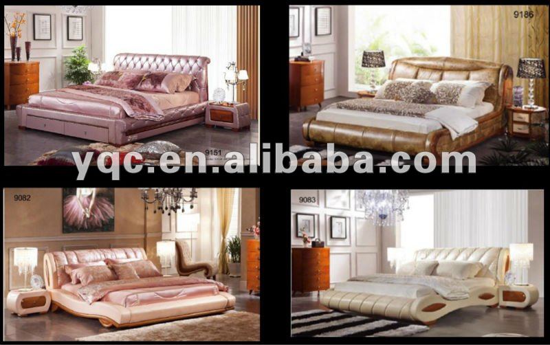 Imported Grade A Italian Leather Modern Round Bed 9086 - Buy ...