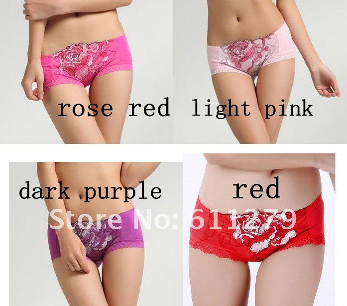 High Quality! Women's Sexy Underware,Bamboo Solid Flower Panties,Shorts Rose Lace Underpant, 5 pcs/lot,8coloers,Wholesale High Quality! Women's Sexy Underware,Bamboo Solid Flower Panties,Shorts Rose Lace Underpant, 5 pcs/lot,8coloers,Wholesale