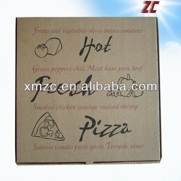 熱い販売の段ボール紙のピザボックスのためのファーストフードの包装仕入れ・メーカー・工場