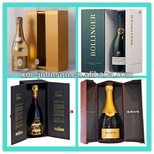 handmade two layers champagne gift box
