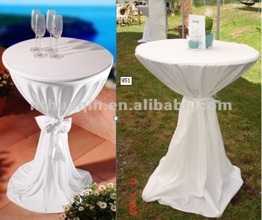 100 Poly Jersey Bistro Table Cover Tail Tablecloth Polyester Dry 003