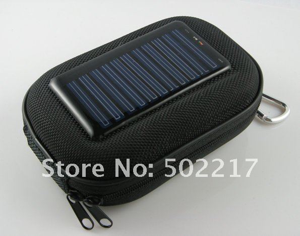 EMS Free Shipping 1000mAh Portable Solar Power Mobile Charger Case For Cell Phone Digital Camera MP3/MP4 PDA 10PCS/LOT