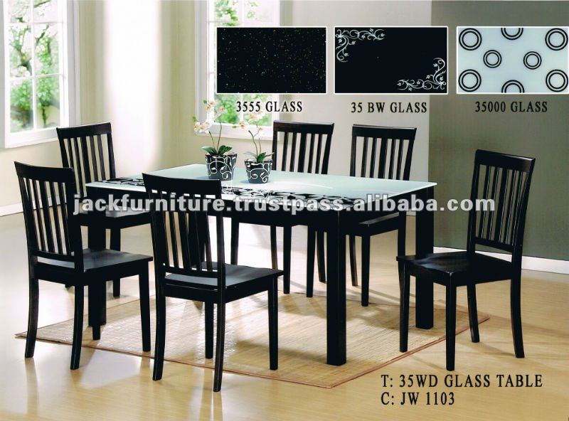 Tapa de cristal mesa comedor, mesa comedor de madera con tapa de ...