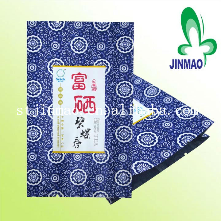 Customized print resealable stand up tea bag/tea packaging bag/resealable aluminum foil packaging bags