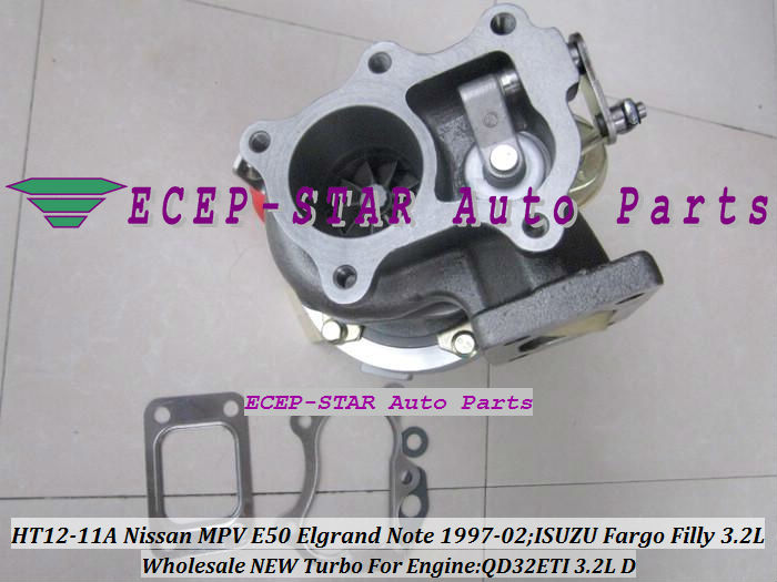 HT12-11A HT12-11B Turbo Turbine Turbocharger For NISSAN MPV E50 Elgrand Note 1997-2002 ISUZU Fargo Filly 3.2L Engine QD32ETI (3)