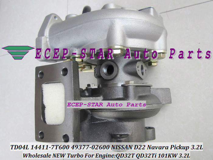 TD04L 14411-7T600 49377-02600 TURBO turbocharger FIt for NISSAN D22 Navara Pickup 3.2L QD32T 101KW (1)