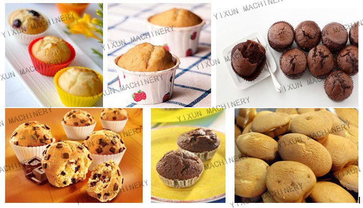 2014 New Style large capacity cupcake /muffin/cake making /forming /depositor machine