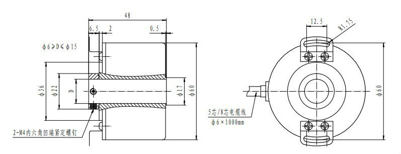 を介してr60t12mm中空軸回転デジタル工作機械のエンコーダ問屋・仕入れ・卸・卸売り