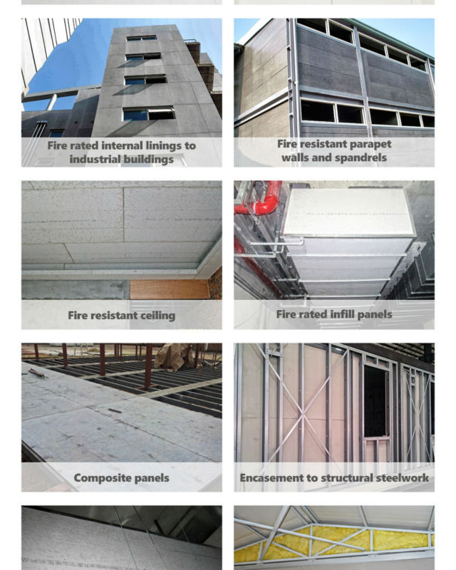 100％非- アスベスト耐火繊維補強ケイ酸カルシウム板の天井のタイルのために、 壁のパーティション問屋・仕入れ・卸・卸売り