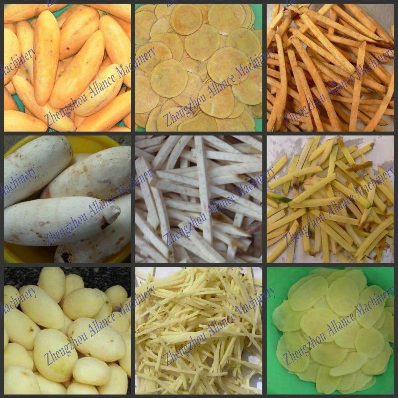 potato chips processing machine/potato chips cutter/potato cutting machine