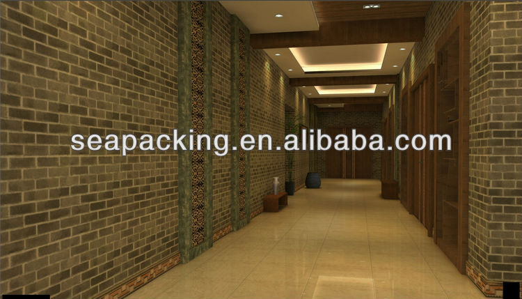 レンガ3dデザイン、 石、 岩スタイルのビニール壁紙、 wallcovering、問屋・仕入れ・卸・卸売り