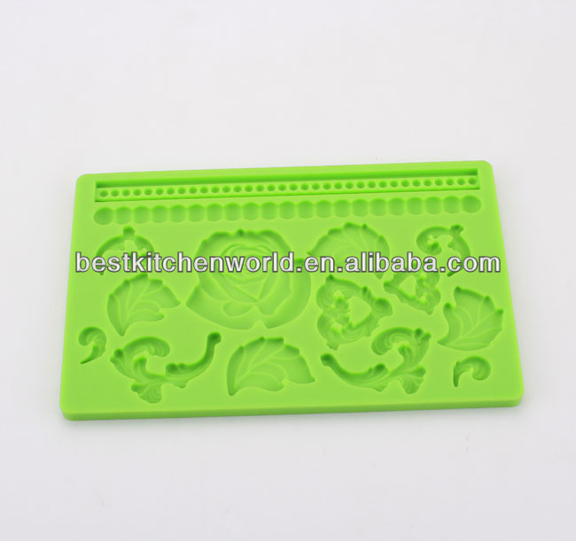 2014 New Design Flower Fondant Cake Decoration Mold