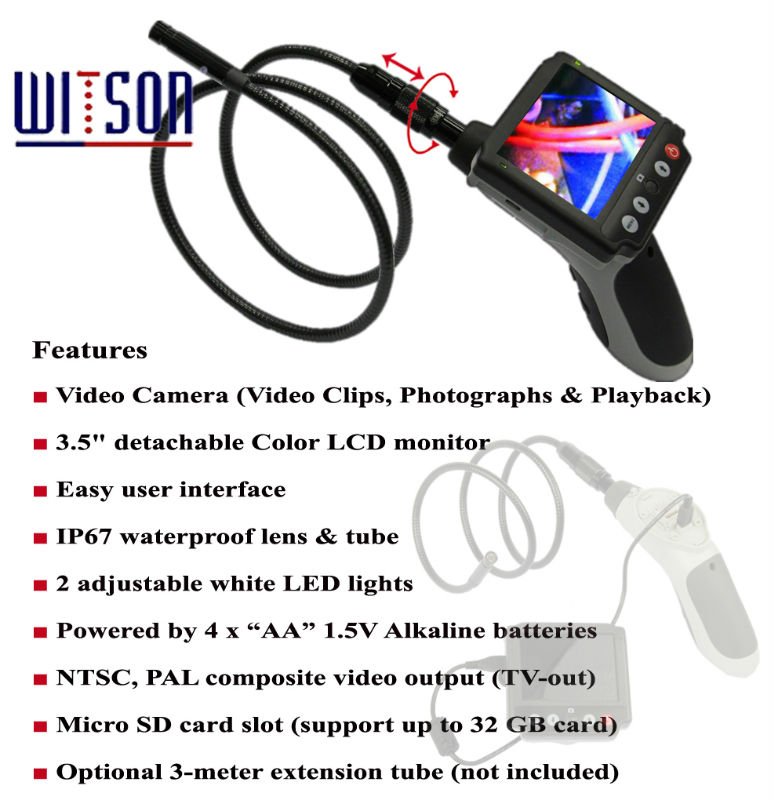 Witso<em></em>n3.5インチ液晶ボアスコープ内視鏡検査ヘビのカメラ問屋・仕入れ・卸・卸売り