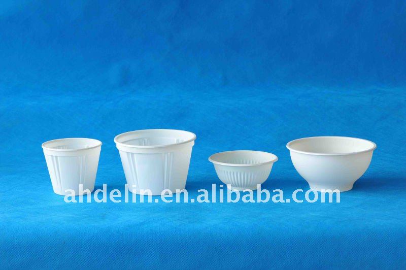 SGS, FDA| PP| DLW-09 Biodegradable disposable corn starch 300ml bowl