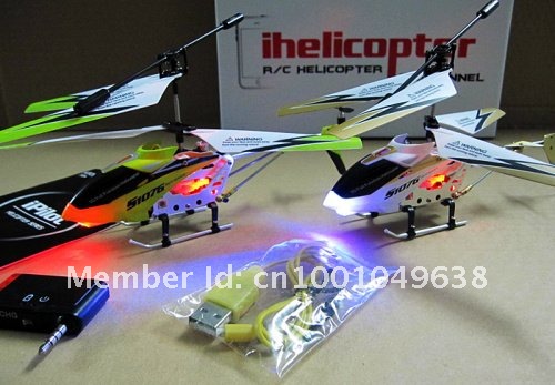 promotion 1 Pieces/Lot new style 3 color choice Syma i-Copter with Gyro 3.5CH RC i Helicopter iPhone/iPad Control