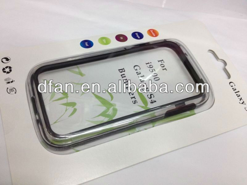 transparent for samsung galaxy s4 bumper case