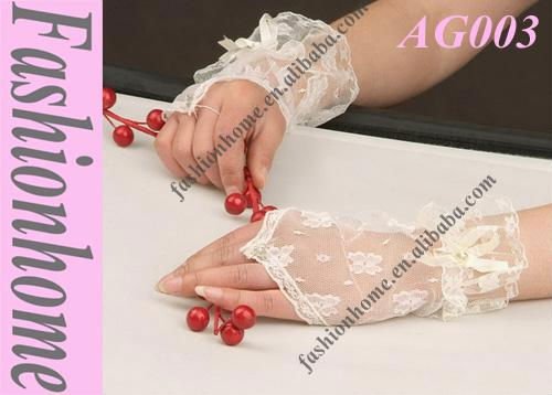 Ivory fingerless lace wedding glove bridal gloves wedding accessory AG003