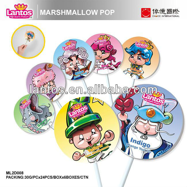 LANTOS BRAND 30g cute marshmallow lollipop