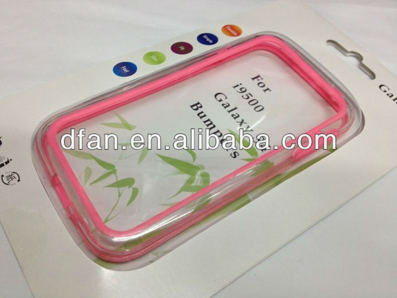 transparent for samsung galaxy s4 bumper case