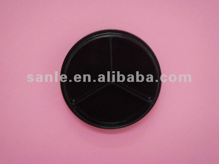 Black round cream container manufacture