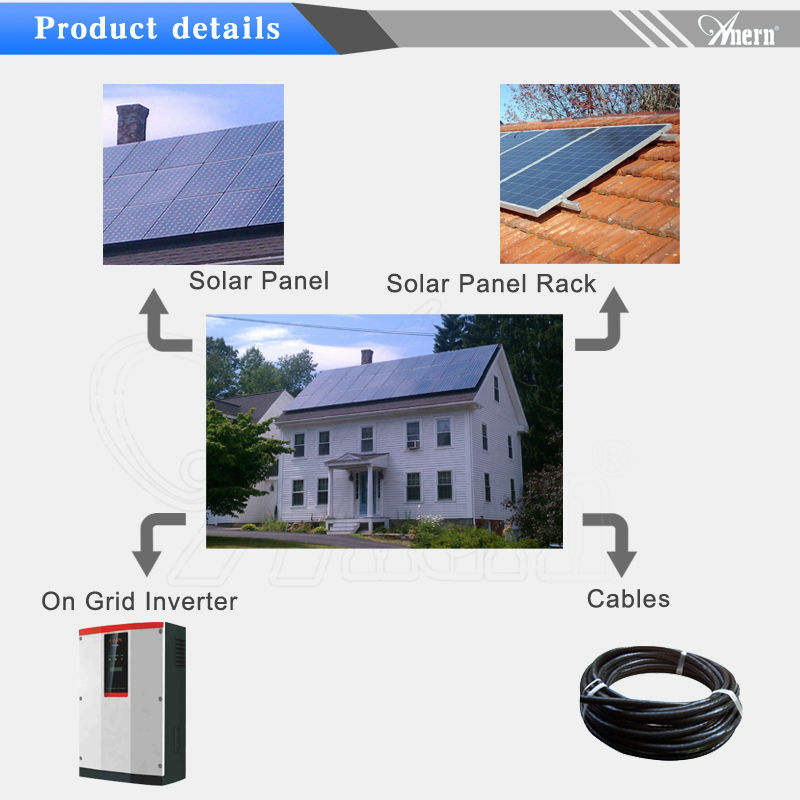 2014年上の高品質- グリッドシステムを使って、 家庭用10キロワット12vソーラーシステム問屋・仕入れ・卸・卸売り
