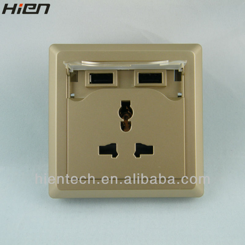 Ac電源ソケットパネルマウントusbコンセントソケット5v2.1aipho<em></em>ne5c5s充電のためのアプリ三星電子問屋・仕入れ・卸・卸売り