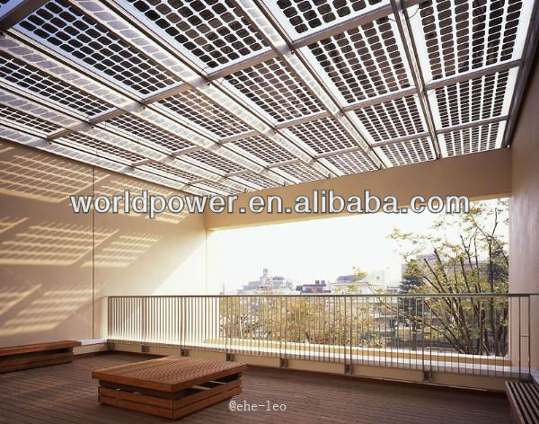 中国の高品質85w- si薄膜二重ガラス太陽電池モジュール/透明なソーラーパネル問屋・仕入れ・卸・卸売り
