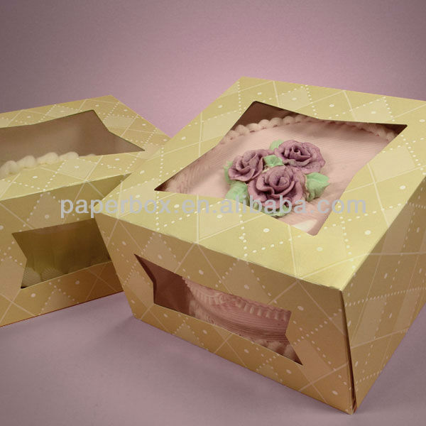printed cupcake box with paper insert