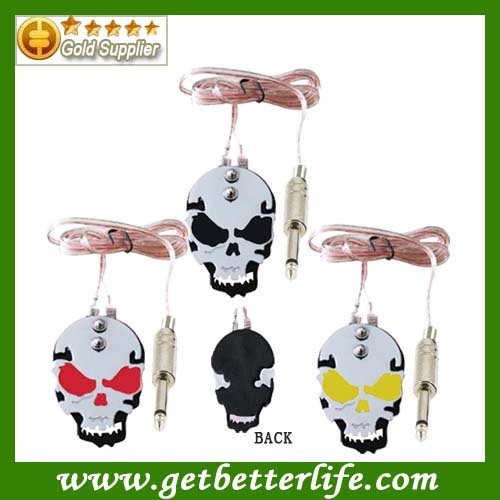 Skull Tattoo On Foot. Skull Stainless Steel Tattoo Footswitch/Foot switch pedal for Power Supply