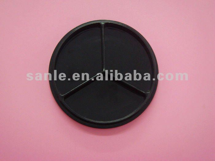 Black round cream container manufacture