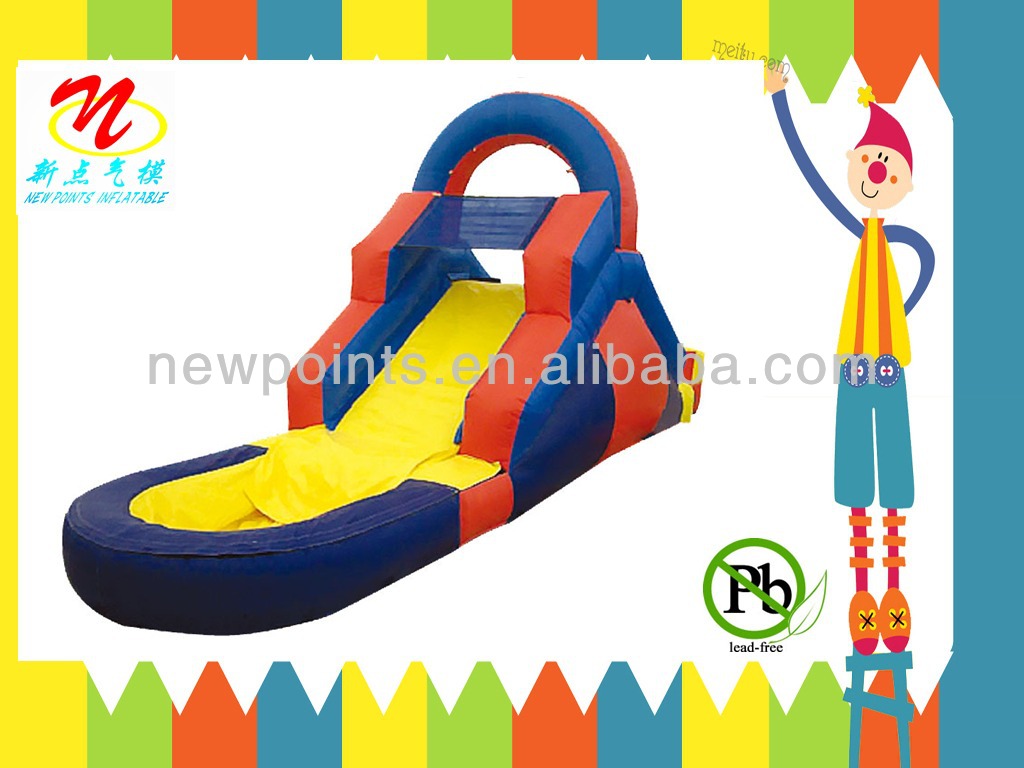 2014 china coconut trees inflatable water slide for hot summer