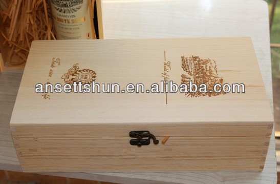 wholesale wine bottle box,wooden made wine champagne box,24 bottles beer box,low price
