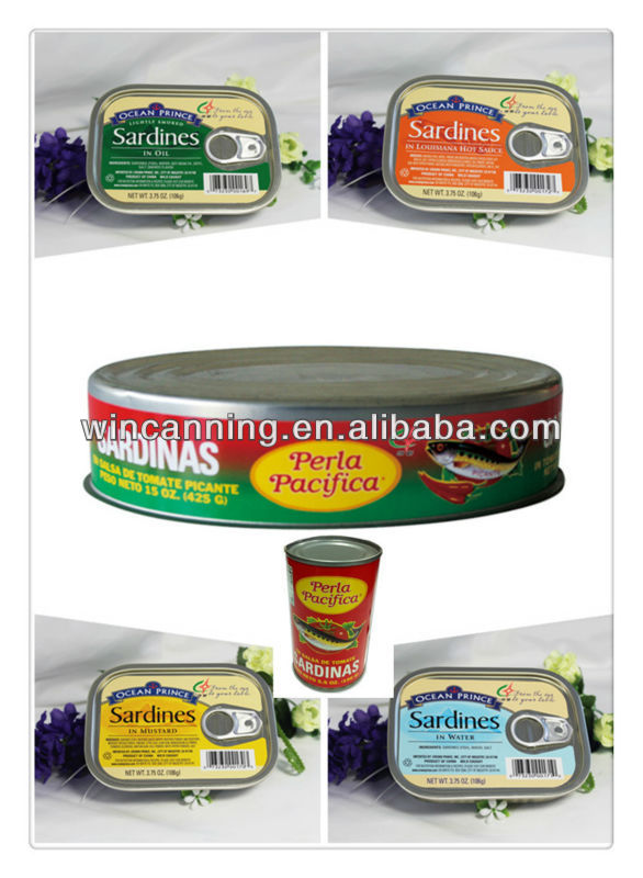 High Quality Canned Sardines 155g / Canned Sardine Fish in Oil / Canned