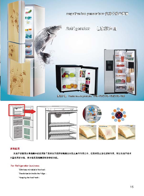 イオナイザーtfb-ya180食品freshing用冷蔵庫の部品問屋・仕入れ・卸・卸売り