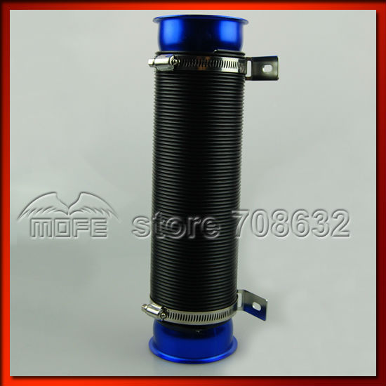 Expandable Flexible Cold Intake Kit Air Filter flexible intake pipe-blue (5)