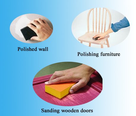 use sanding sponge