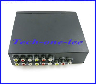1pcs 4 Input 1 Output Composite RCA Video Audio/Y-Pb-Pr AV Switch Selector Splitter for DVD TV free shipping