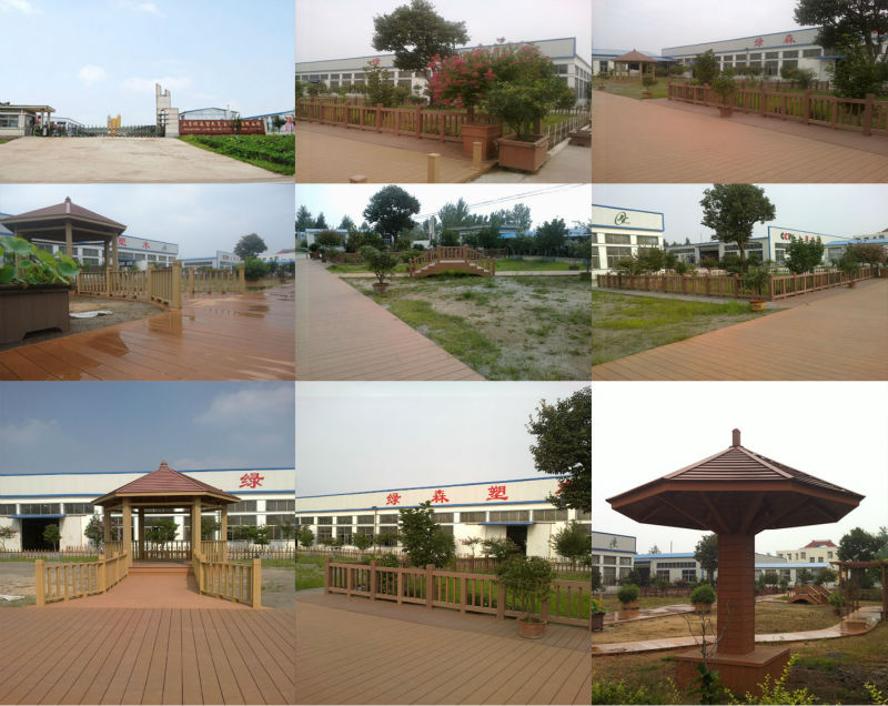 Swimming pool Waterproof wood plastic composite decking flooring wpc decking