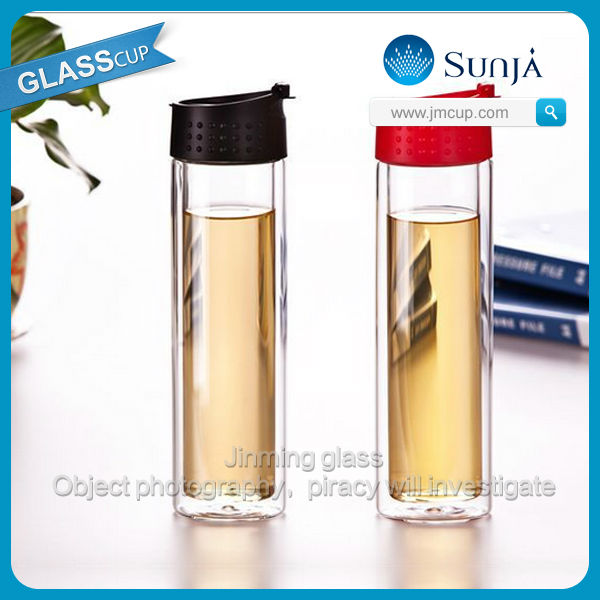 bullet shaped double wall champagne glass cup