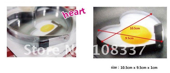 20x Heart-shaped Fried Eggs Device Egg Ring pancake rings omelette circle cook ring kitchen gadgets free shipping drop shipping