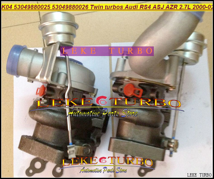 K04 K04-025 026 53049880025 53049880026 53049700025 53049700026 Twin turbos for Audi RS4 ASJ AZR 2.7L 2000-02 turbocharger (1)