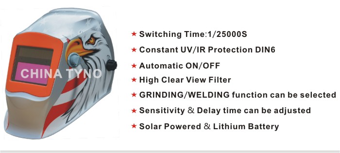 高品質ce太陽溶接のヘルメットの自動暗くなる溶接マスク( tn10e2カラフル)問屋・仕入れ・卸・卸売り