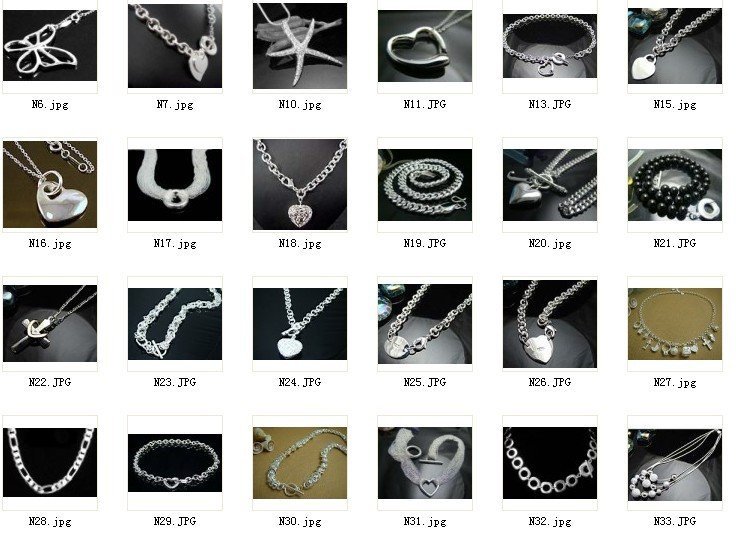 fashion jewelry,925 sterling silver Necklace , HOT SAL N82