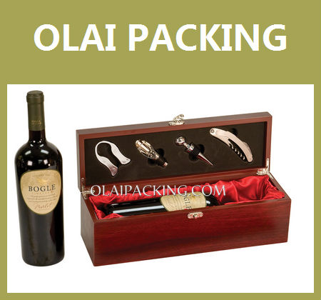 high grade red wine box packaging for sale