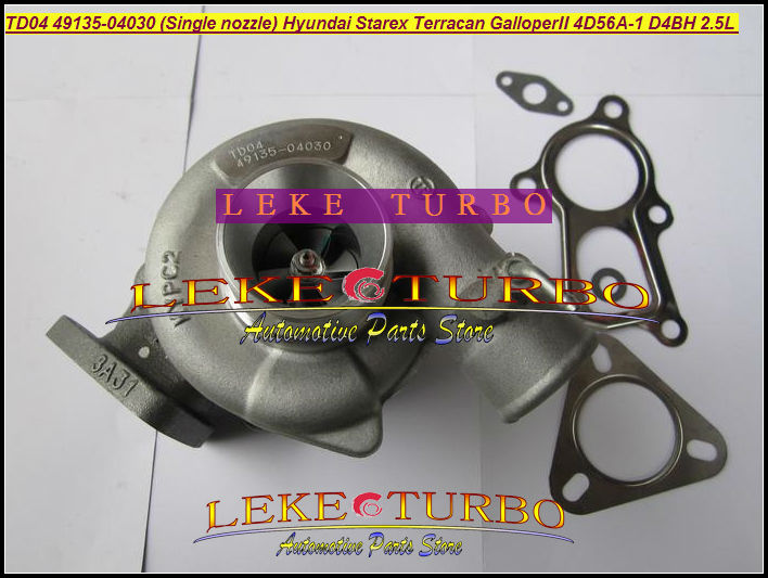 TD04 TF035 49135-04030 28200-4A210 turbo turbocharger For Hyundai Starex Libero Terracan Galloper II 2.5L 4D56A-1 D4BH (5)