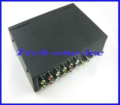 1pcs 4 Input 1 Output Composite RCA Video Audio/Y-Pb-Pr AV Switch Selector Splitter for DVD TV free shipping